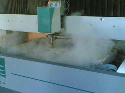 corte con agua